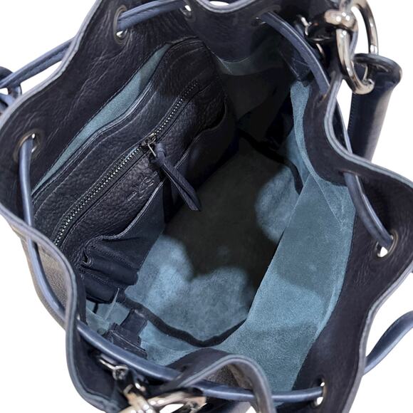 John Fluevog Jocelyn Leather Bucket Bag - Picture 13 of 14